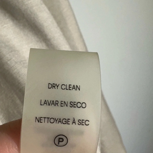 CALVIN KLEIN Beige Women Linen Blazer 3/4 Cuffed Sleeves Size 14 - Picture 6 of 10